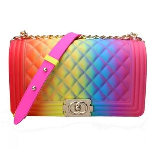Rainbow Jelly Purse